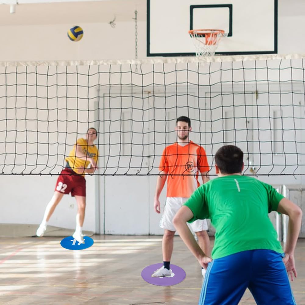 UNICRAFTALE 1 juego de marcadores de puntos deportivos TPE número 1 ~ 24 marcadores de puntos redondos antideslizantes para el suelo, puntos planos para ejercicios de movilidad, baloncesto, fútbol