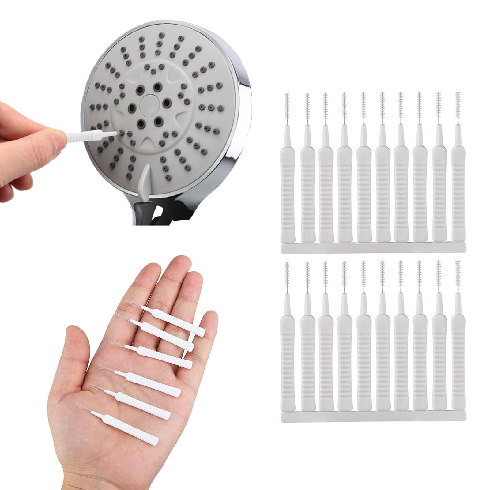 Shower Cleaner Pin Brush,Pack of 20,Shower Nozzle Cleaning Brush, Mini Gap Cleaning Brush be Suitable for Shower Nozzle,Cell Phone, Headphone Socket (B0D66Q59ZG) Amazon Price History, Amazon Price Tracker