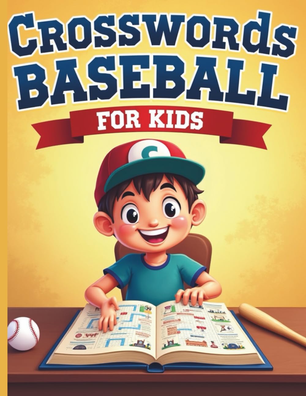 Baseball Crosswords for Kids: Fun and Educational Crossword Puzzles to Build Baseball Vocabulary and Thinking Skills for Kids Ages 6–10