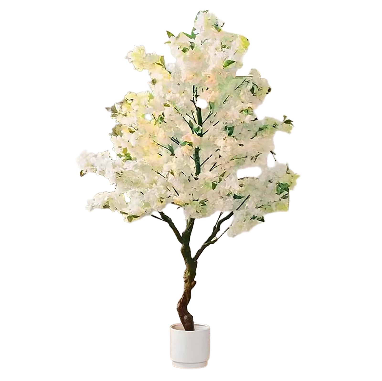 Fausse plantes réalistes cerisier artificiel en fleurs pour pièce sombre
