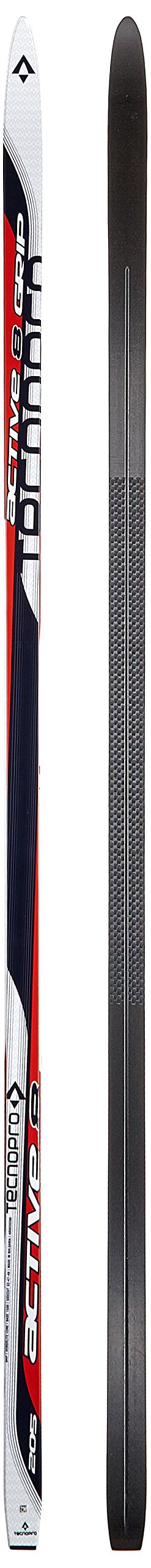 Tecnopro Erwachsene Langlauf-Ski Active 8 G2+ Langlaufski, Weiss/Rot/Schwarz, 177