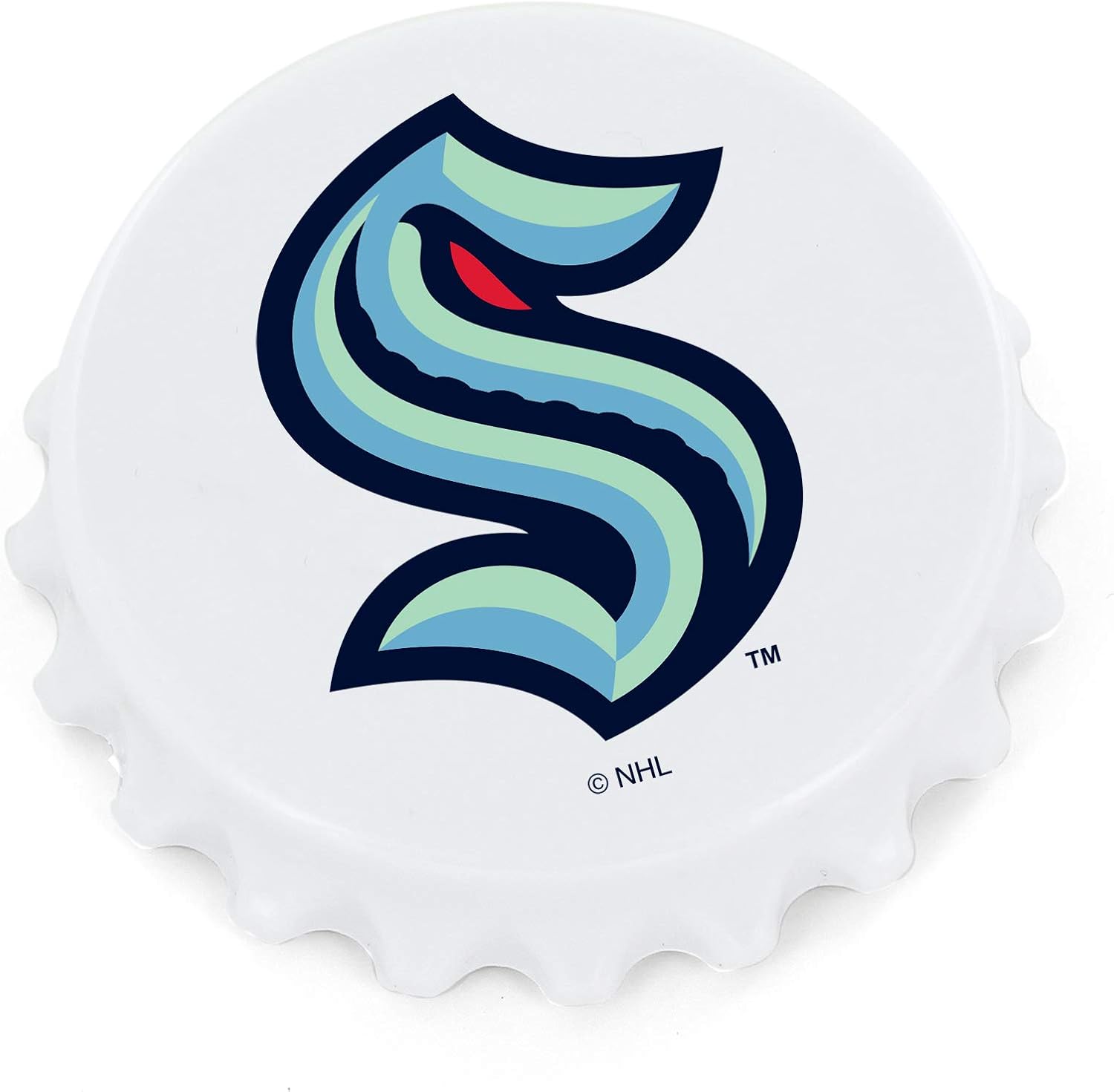 Aminco NHL Seattle Kraken NHL Seattle Kraken Bottle Cap Opener Magnet, Team Color, One Size