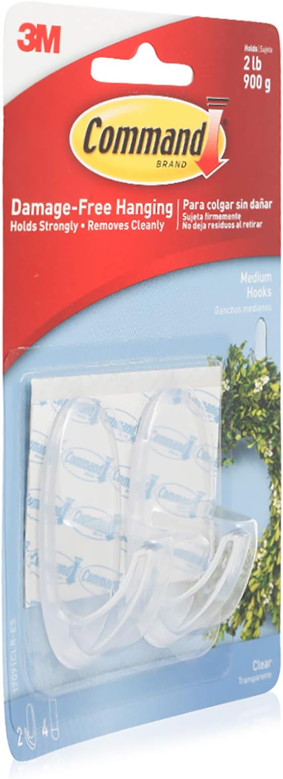 3M Command Medium Damage-Free Hooks - 50 gm