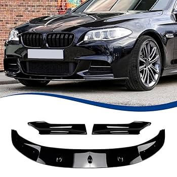 BMW F10 Mスポーツフロントリップスポイラーグロスブラック カスタムエアロ BMW F10 Mスポーツフロントリップスポイラーグロスブラック