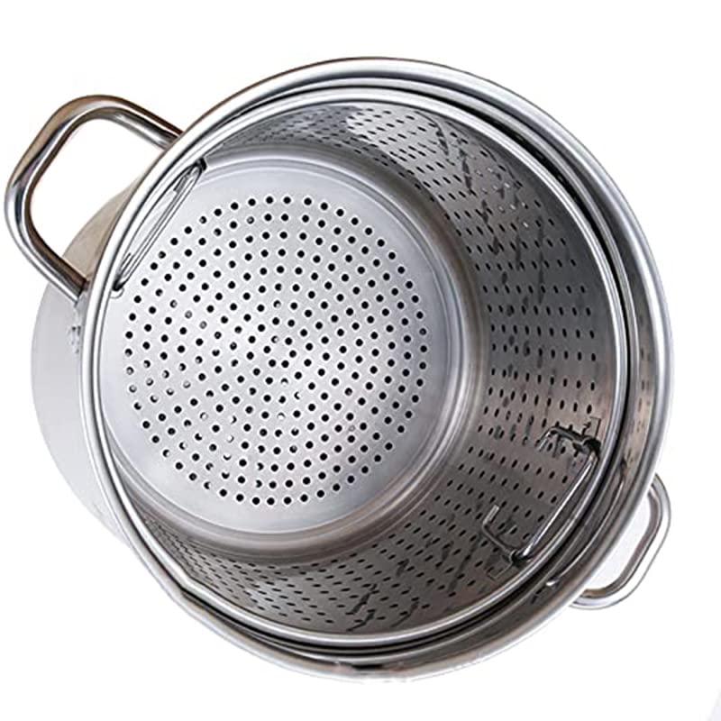 Marmite en acier inoxydable 45 cm pour fruits de mer, crabe et homard