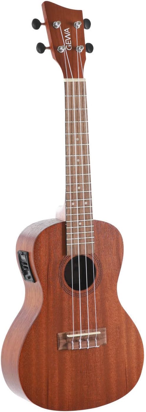 GEWA Manoa Lizzard Chase Concert Ukulele – Sapelli met laserdesign en