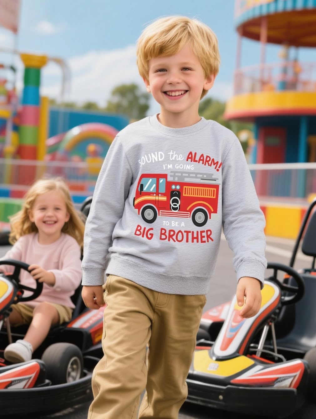Big Brother Sweatshirts Kids Boys Long Sleeve Shirt Toddler Bro Matching Announcement Outfit Cotton 2-7t