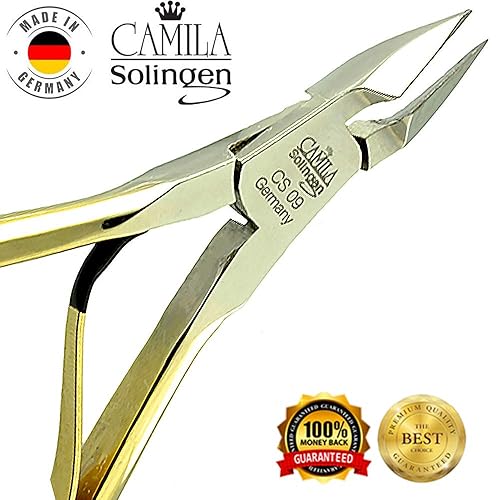 Miniatura 4 de Camila Solingen CS09 - Cortadora de cutículas de uñas profesional de 4 pulgadas de Solingen Alemania El mejor acero inoxidable anticorrosivo