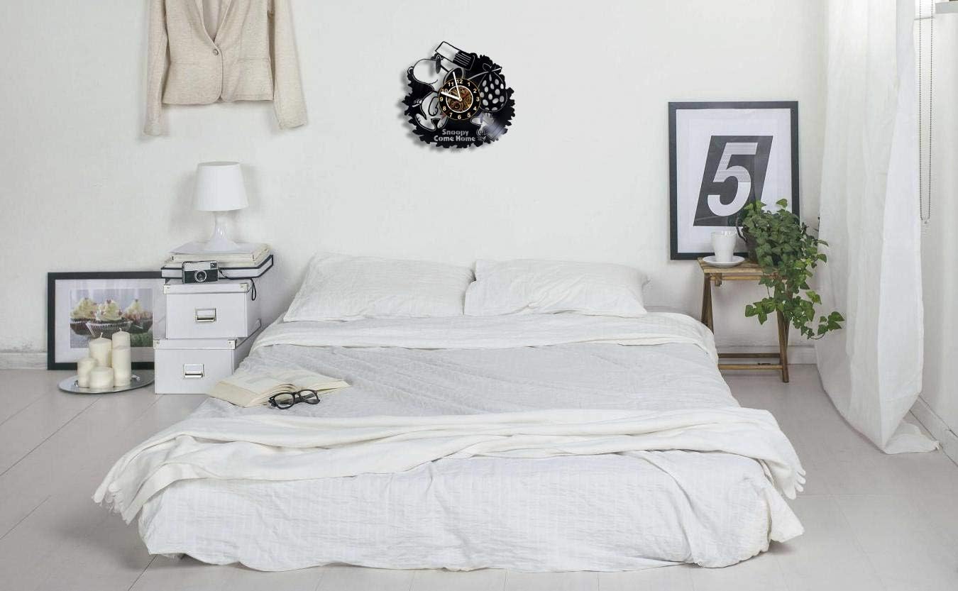 Flаѕh Dеаlѕ - 60% оƒƒ Wall Clock Compatible with Snoopy Come Home - Vinyl Record Wall Clock - Living Room Wall Decor - Gift Ideas for Boys and Girls, Friends, Men and Women, Teens, Children