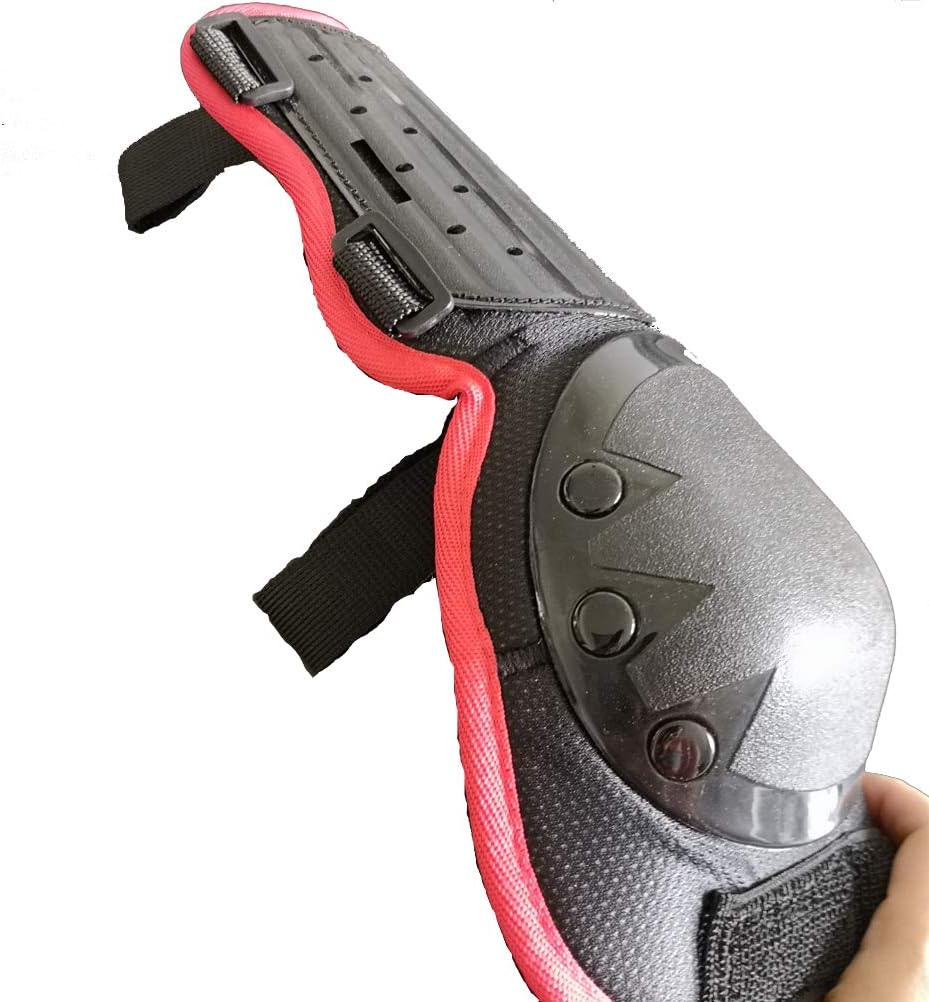 Kids Motorcycle Bike Protective Armor Suit for Dirt Bike Chest Spine Protector Back Shoulder Arm Elbow Knee Pad Body Armor Vest Red