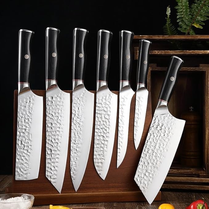 Set Cuchillos Cocina 7 Piezas Acero Inoxidable miniatura 7