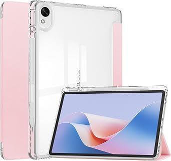 Case for Huawei MatePad 11.5S 11.5 inch 2024,Premium PU Leather Foldable Stand Smart Protective Cover with Pencil Holder Auto Sleep Wake Case for Huawei MatePad 11.5S 11.5 inch 2024 Pink