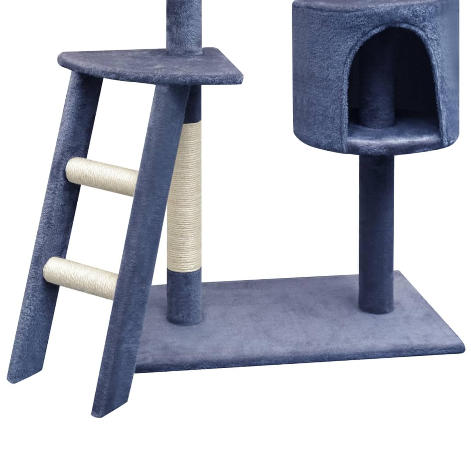 ShGaxin Rascador para Gatos Poste rascador de sisal, Rascador Gato, Arbol Rascador para Gatos, Gatos Accesorios, Torre Gatos, Arranhador para Gatos, Casa para Gatos, 150 cm Azul Oscuro