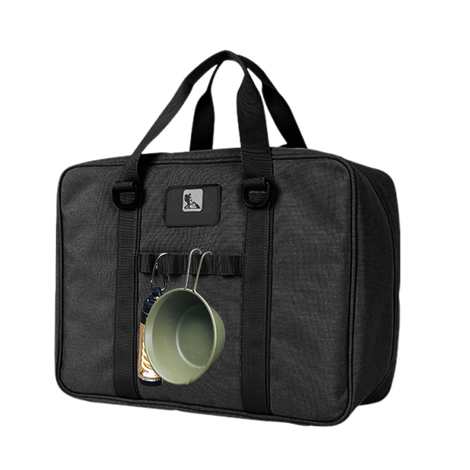 Campingtopf-Aufbewahrungstasche,Kochutensilien-Organizer, Reisetasche | Große Kochgeschirrtasche mit Zwei-Wege-Reißverschluss, wasserdichte Organizer-Reisetasche für Wandern, Küche