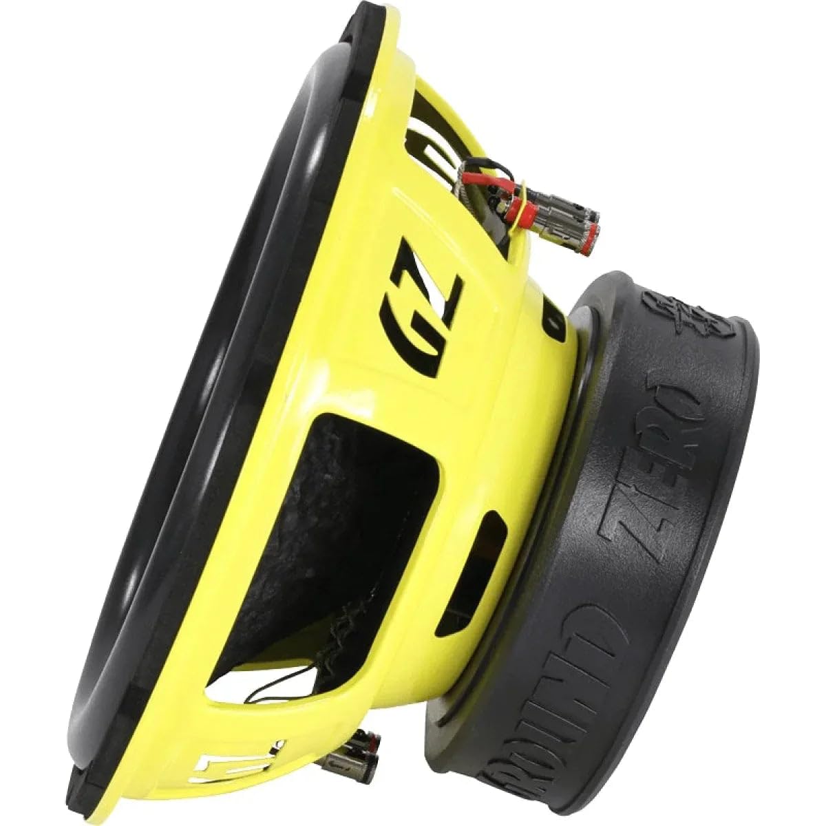 GROUND ZERO ウーファー 黒と黄色 GROUND ZERO GZRW 25SPL サブ