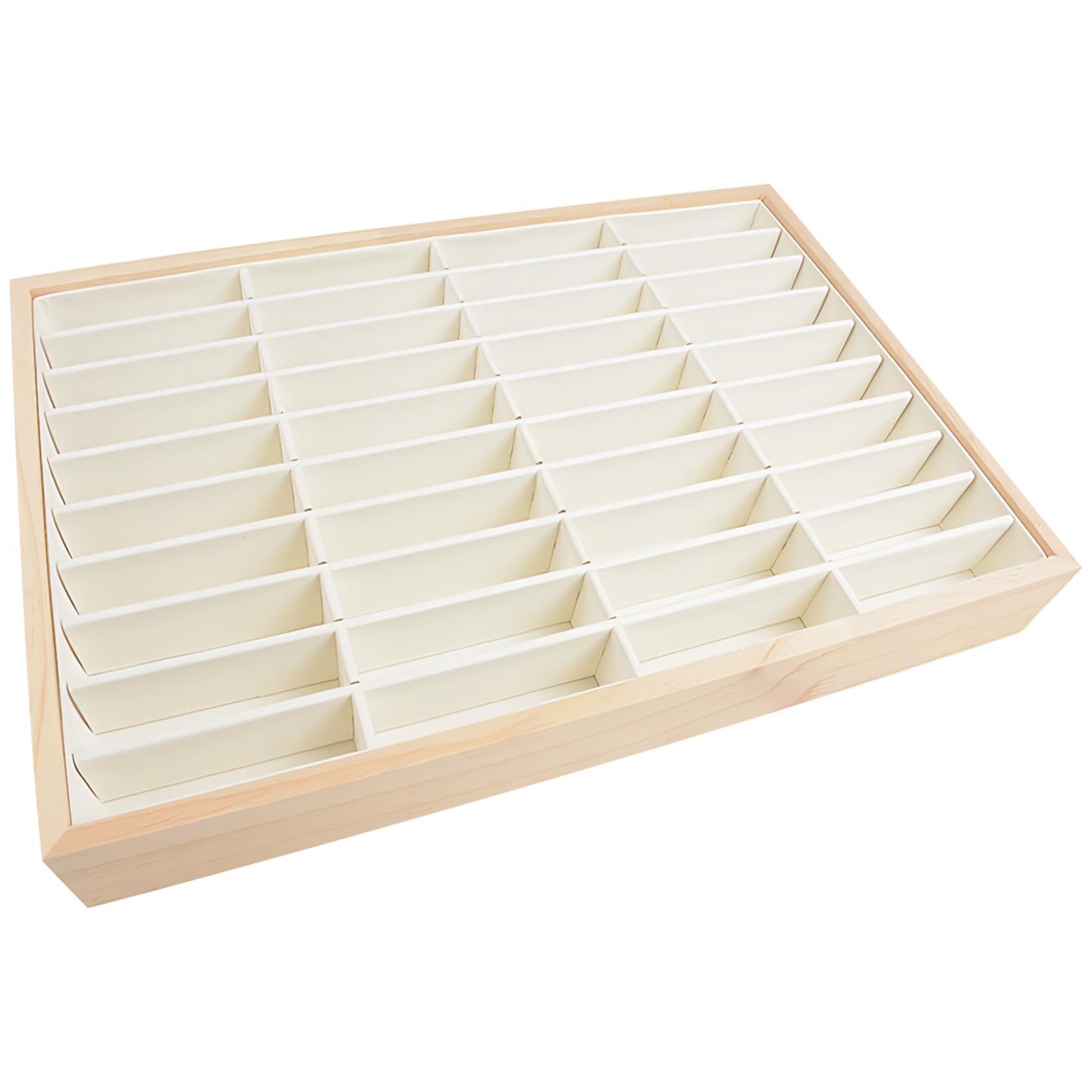 Vitrine bijoux pour comptoir et organisation de la maison en bois véritable Gcroet