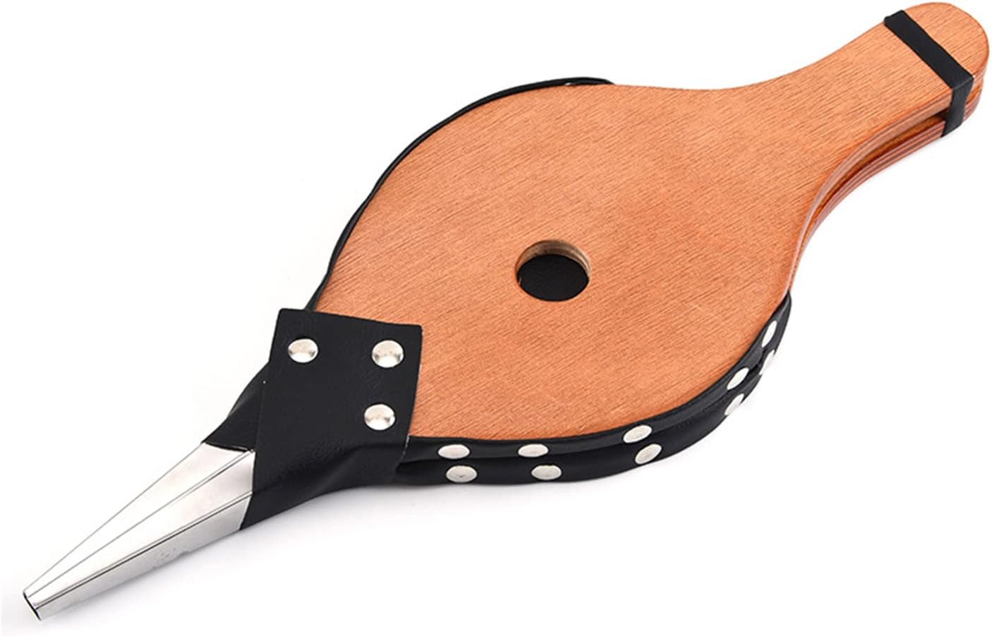 Manual Wooden Air Blower with Metal Nozzle for BBQ