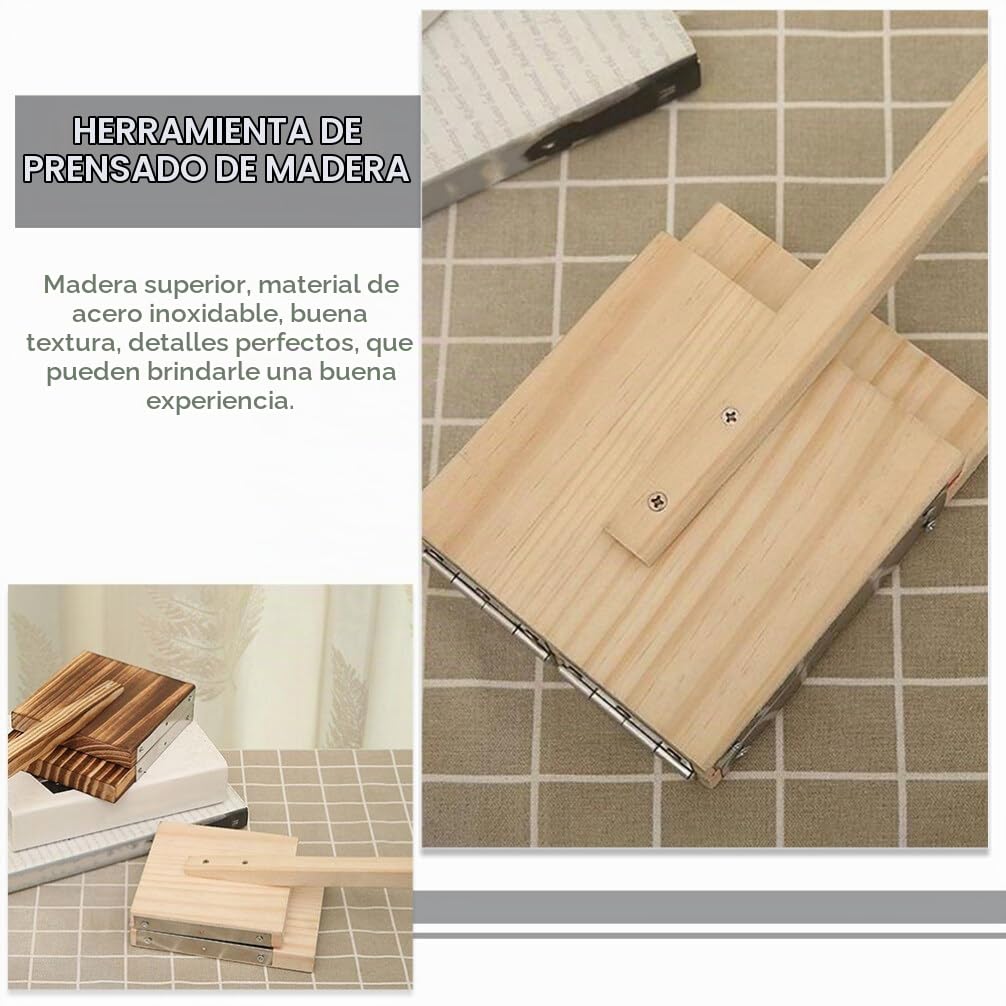 Molde De Madera Para Prensar Masa De Dumplings Y Raviolis Herramienta Manual Para Envolturas De Bola De Masa Accesorios De Cocina 10.74X8.03X5.70In