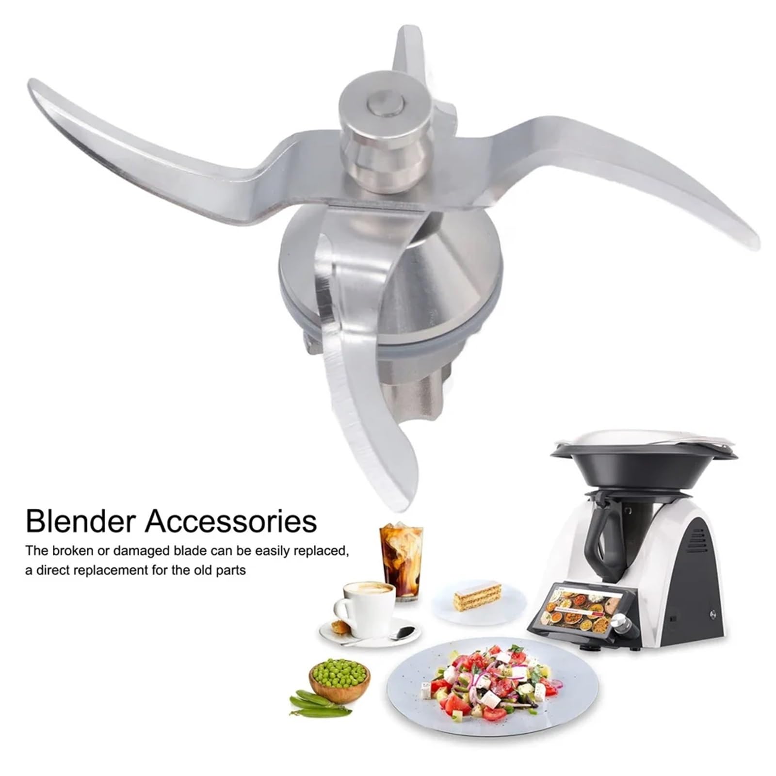 Głowica tnąca do miksera kuchennego Dla Blender, dla Blade Tm31, dla Vorwerk, dla noża mieszanego dla Thermomix