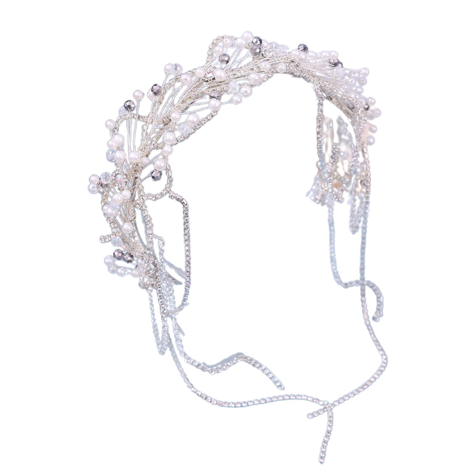 Accessorio per capelli alla moda per matrimonio, elegante fascia per capelli da sposa, accessorio alla moda per feste ed eventi, splendido gioiello alla moda