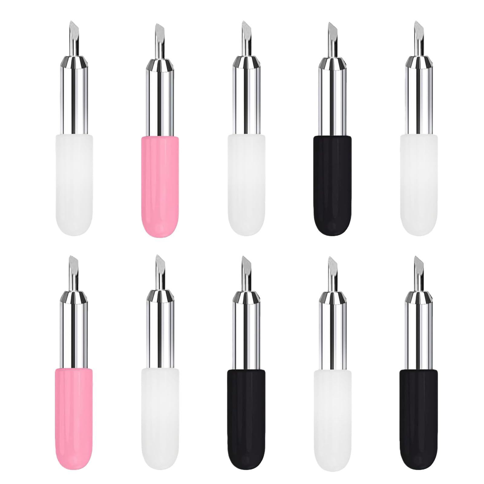 10 Pcs Replacement Cutting Blades for Cricut Joy – 5 Pcs 45° Standard Fine Point Blade + 3 Pcs 60° Deep Cut Blade + 2 Pcs 30° Shallow Cut Blade – Vinyl Plotter Cricut Blades Accessories 3.0mm