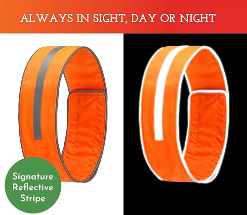 Miniatura 2 de SPOT THE DOG Ropa de seguridad reflectante para todos los perros cierre de cierre fácil naranja fluorescente de alta visibilidad