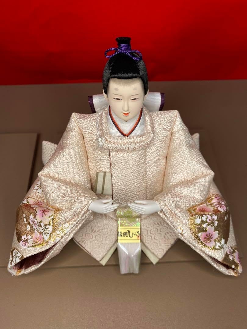 雛人形 会津塗り収納セット・人形工房 道翠・間口約55×奥行約35