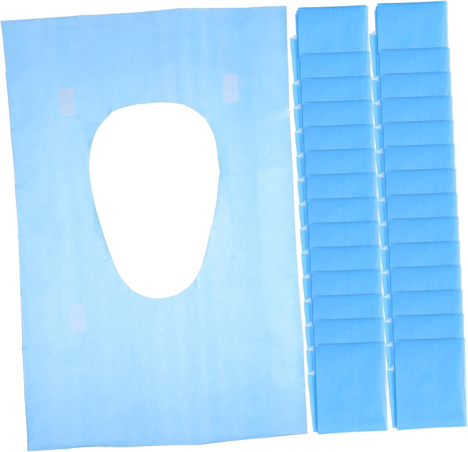 Portable Toilet Seats Covers 60pcs Waterproof Disposables for Hotels Malls and Travel