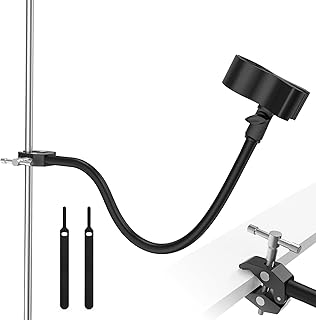 ZealSound Mikrofon Arm, 48cm/19zoll Schwanenhals Arm mit robuster Krabbenklemme für runde Rohre und Tischplatten, Flexibler Mikrofonständer mit klemme, Kompatibel mit Blue Snowball, Razer, Pyle