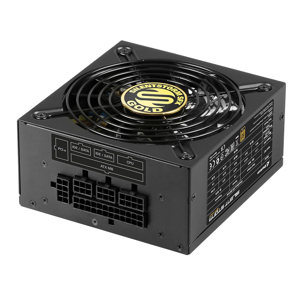 Sharkoon Silentstorm Sfx Gold Alimentatore Per Computer 500 W 20+4 Pin Atx Nero (sharkoon Silentstorm Sfx 500 Gold -)