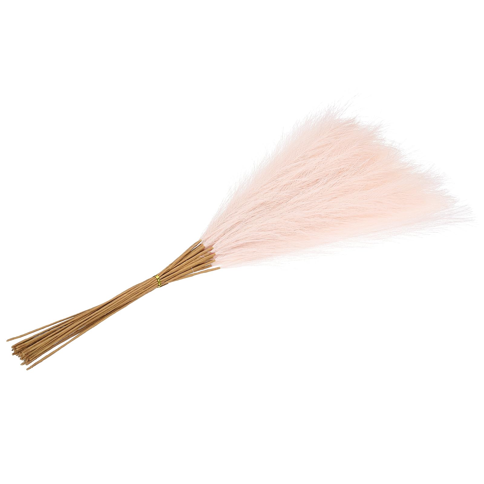 PATIKIL 24in Pampas Decor, 50pcs Artificial Pampas Bulk Fluffy Faux Grass Small Dried for Home Boho Decor Vase Wedding Wall Ground Pink - Image 4