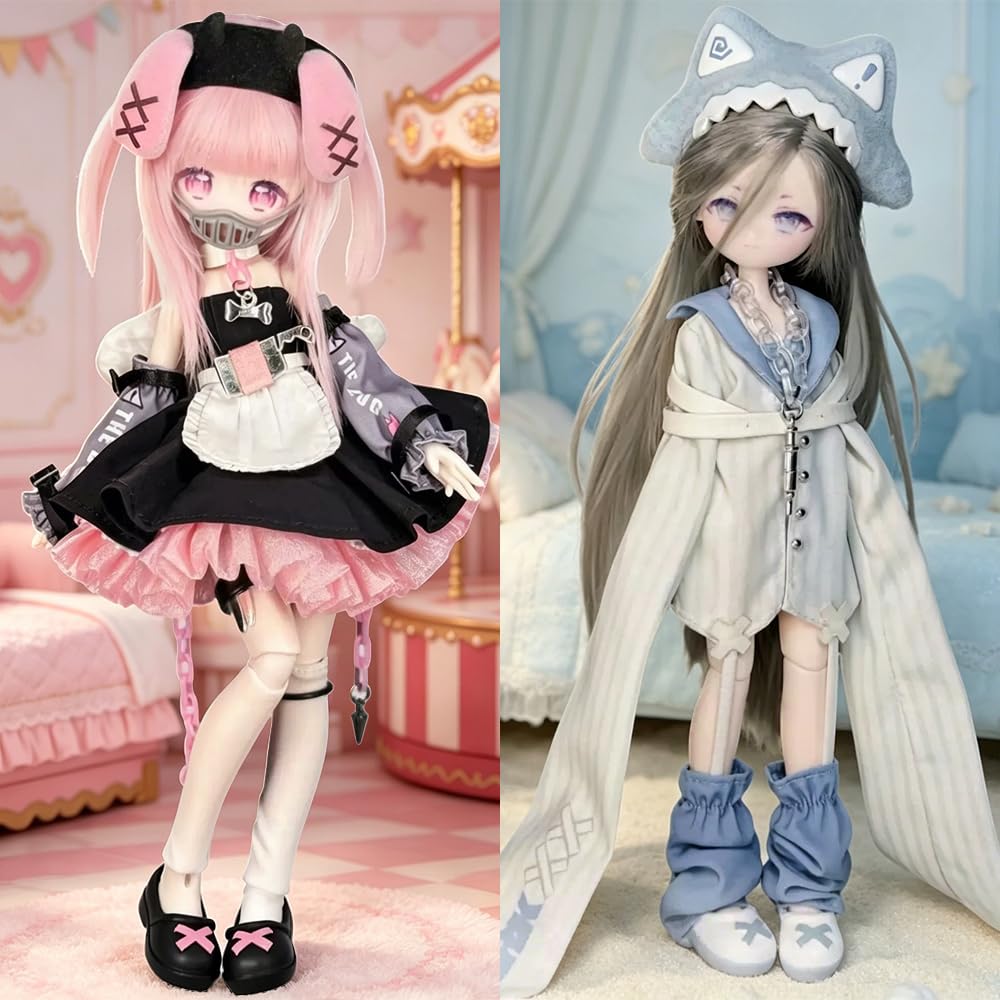 1/8 BJD Haartransplantationspuppe Niedliche (Two Boxes) | Geistergeschichten-Serie Sammelfigur zum Anziehen und Verschenken