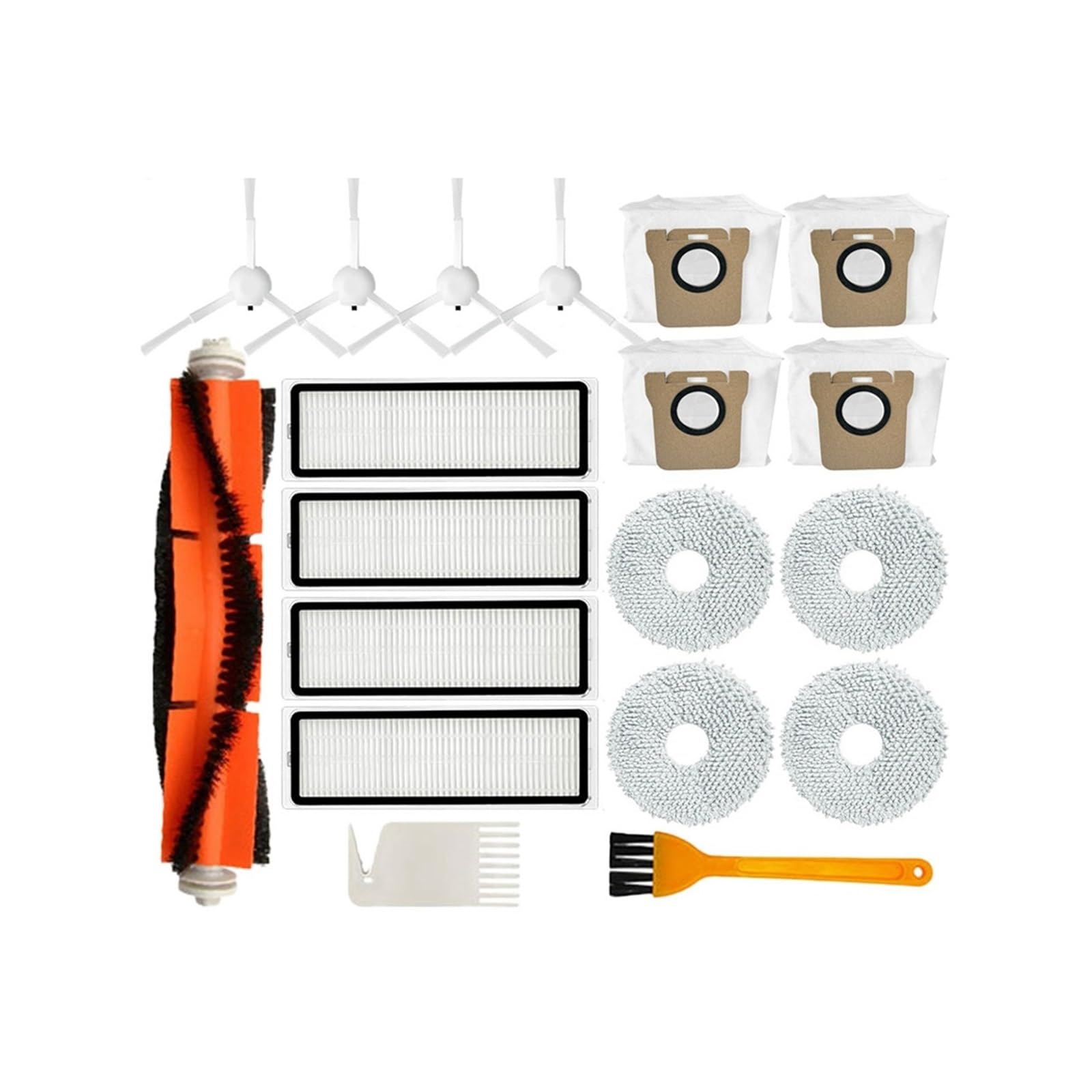 SNEEKE vacuum cleaner set Compatible For Xiaomi Robot Vacuum X10+ X10 Plus B101GL Spare Parts Accessories Main Side Brush Hepa Filter Dust Bag Mop Cloth Cleaning accessories
