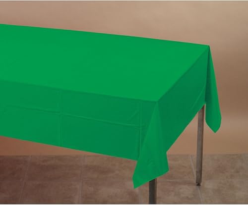 Miniatura 2 de Creative Converting Touch of Color - Mantel de papel para mesa de banquete, 54 pulgadas de ancho x 108 pulgadas, verde esmeralda