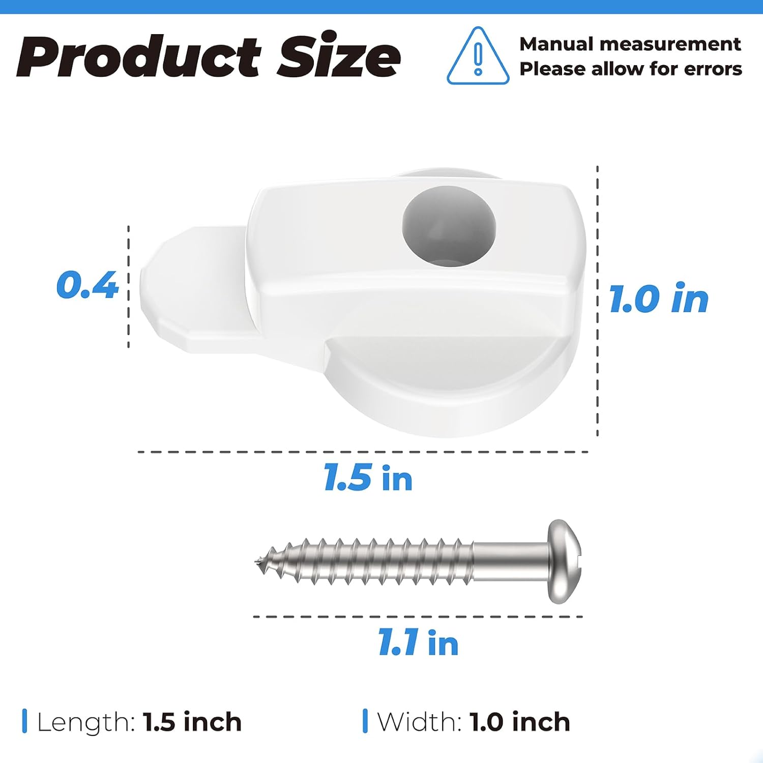 Replacement Andersen Screen Door Latch Compatible with Andersen Screen Door Lock, Fits for Anderson Sliding Door Latch, Andersen French Wood Hinged Screen Doors, Patio Door - White
