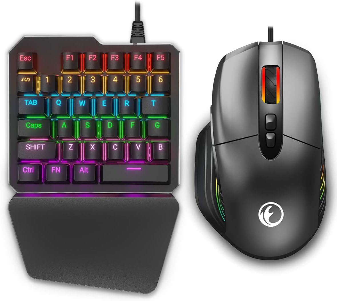 Wired Gaming Keyboard and Mouse Adapter Converter for Xbox One / PS4 / Switch / PS3 / PC, IFYOO KMAX1 Pro Keypad and Mouse Combo Set for Game Consoles and Computer/Laptop