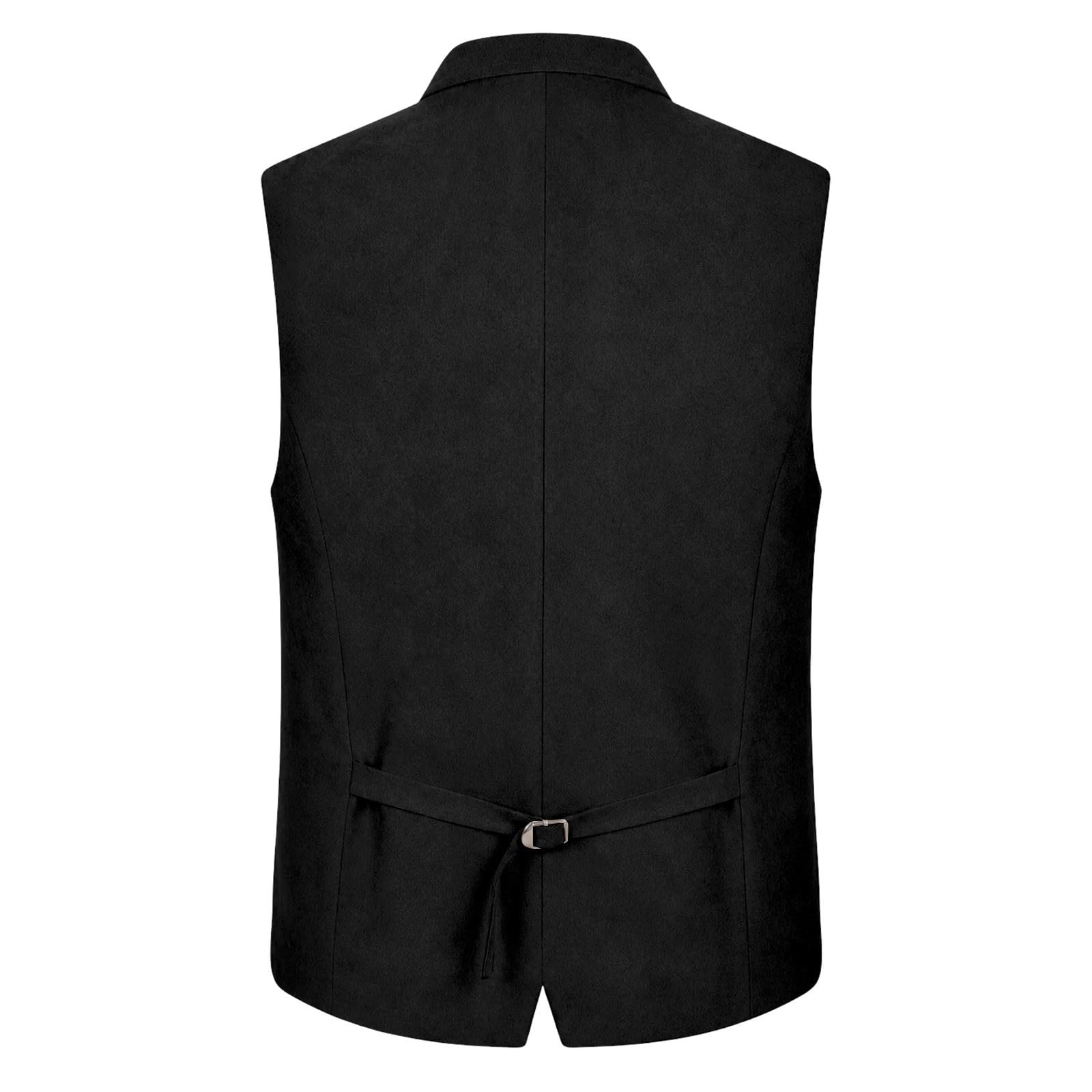 Gilet bavarese da uomo per Oktoberfest, con bottoni in metallo | Gilet tradizionale di alta qualità con elegante effetto pelle scamosciata e robusti bottoni in metallo, taglio slim fit