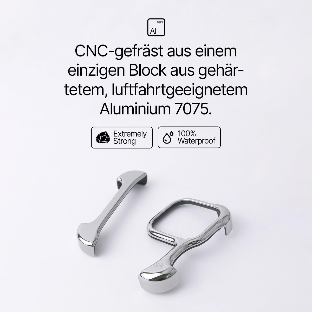 Arc Pulse Schutzhülle für iPhone 16 Pro Max – Minimalistischer Fallschutz, stoßfestes Aluminium in Luftfahrtqualität, doppellagige Stoßdämpfung, Kratzfest, aufschiebbar, leicht, 360°-Schutz