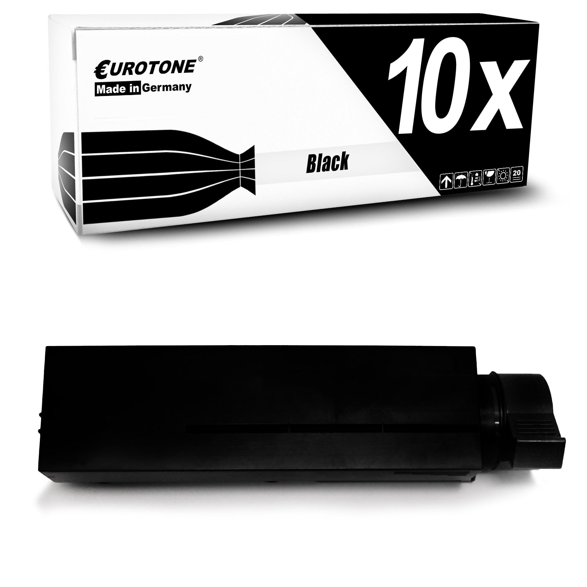 Toner compatible Oki MB472 MB492 MB562 Eurotone corrige l'impression claire du code 45807106 noir - 8