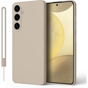 ORDA Case Compatible with Samsung Galaxy S24 Plus 5G Matt Ultra Thin Soft Silicone Case Camera Protection TPU for Samsung Galaxy S24 Plus / S24 + Anti-Scratch Protective Cover Khaki