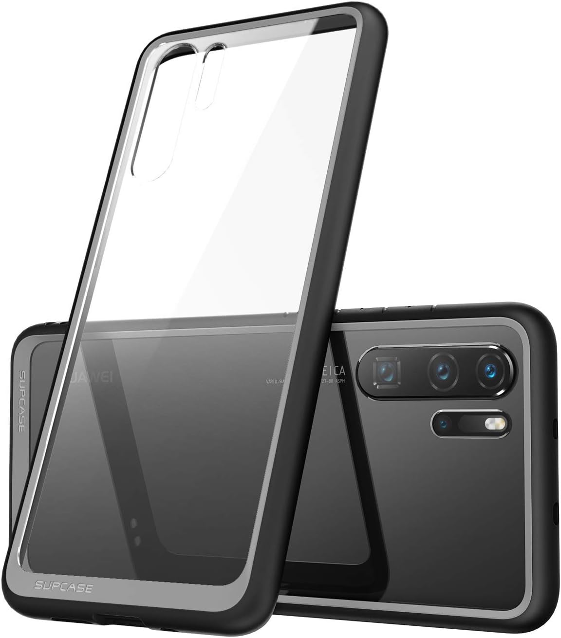 Huawei P30 Pro Unicorn Beetle Style Slim Clear Case-Black