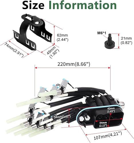Miniatura 5 de Inyector de combustible Spider FJ504 de 8 cilindros para Chevrolet GMC Pickup Truck P30 Suburban Chevy Express 1500 2500 3500, Cadillac Escalade