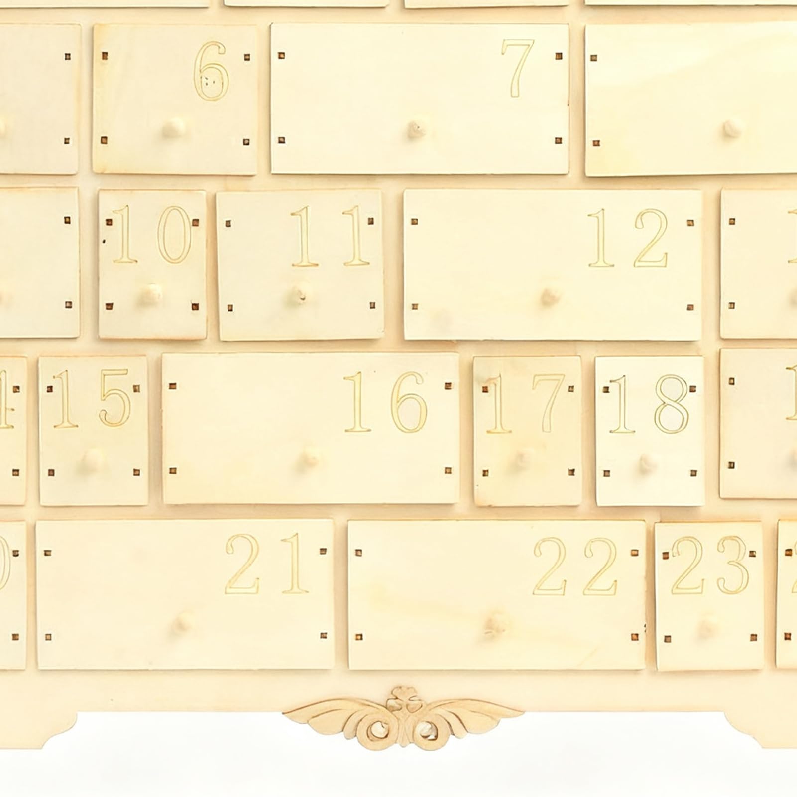 Calendario Del Conto Alla Rovescia Per Natale Decorazione 'Avvento In Legno | Calendario 'Avvento In Legno Con 24 Cassetti Per Famiglia Donne Uomini Bambini Ragazzi