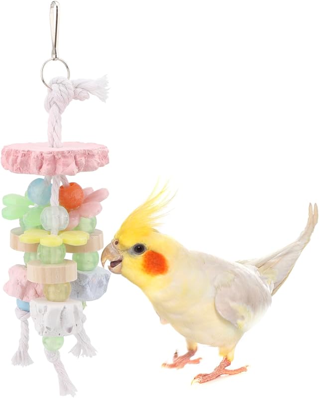 Balanço para Aves com Pedra de Cálcio e Sino Hypeety, 22 cm