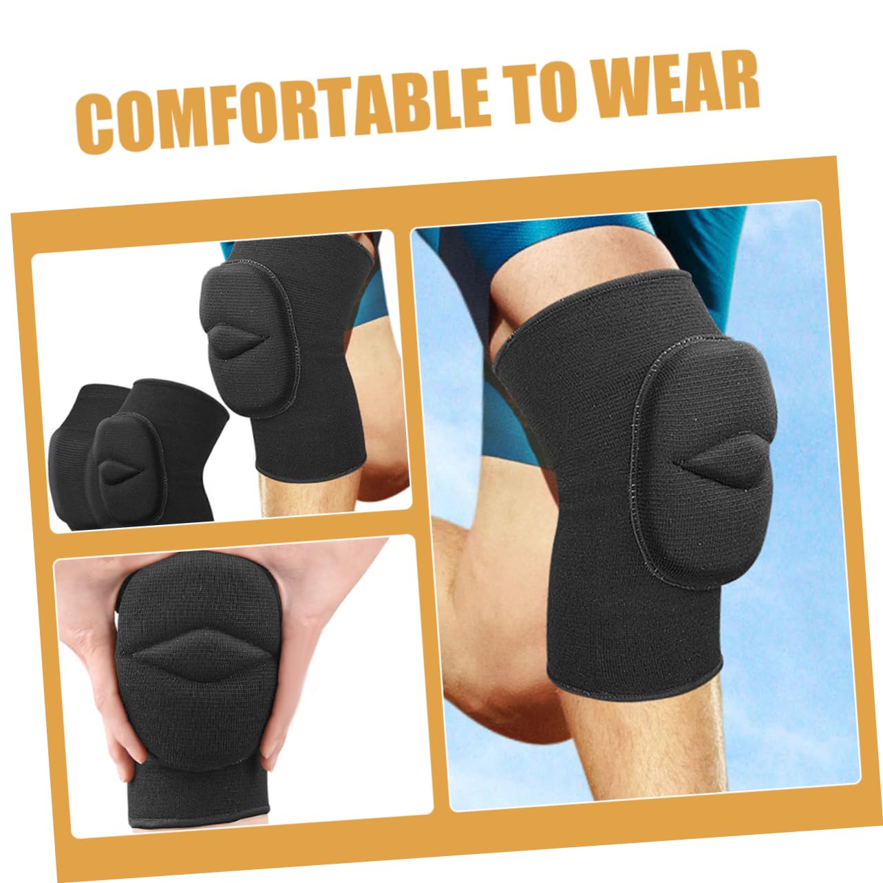 HAPINARY Yoga Pads Thicken Sponge Pad for Exercise Anti-collision Sports Comfortable for Daily Use and Running