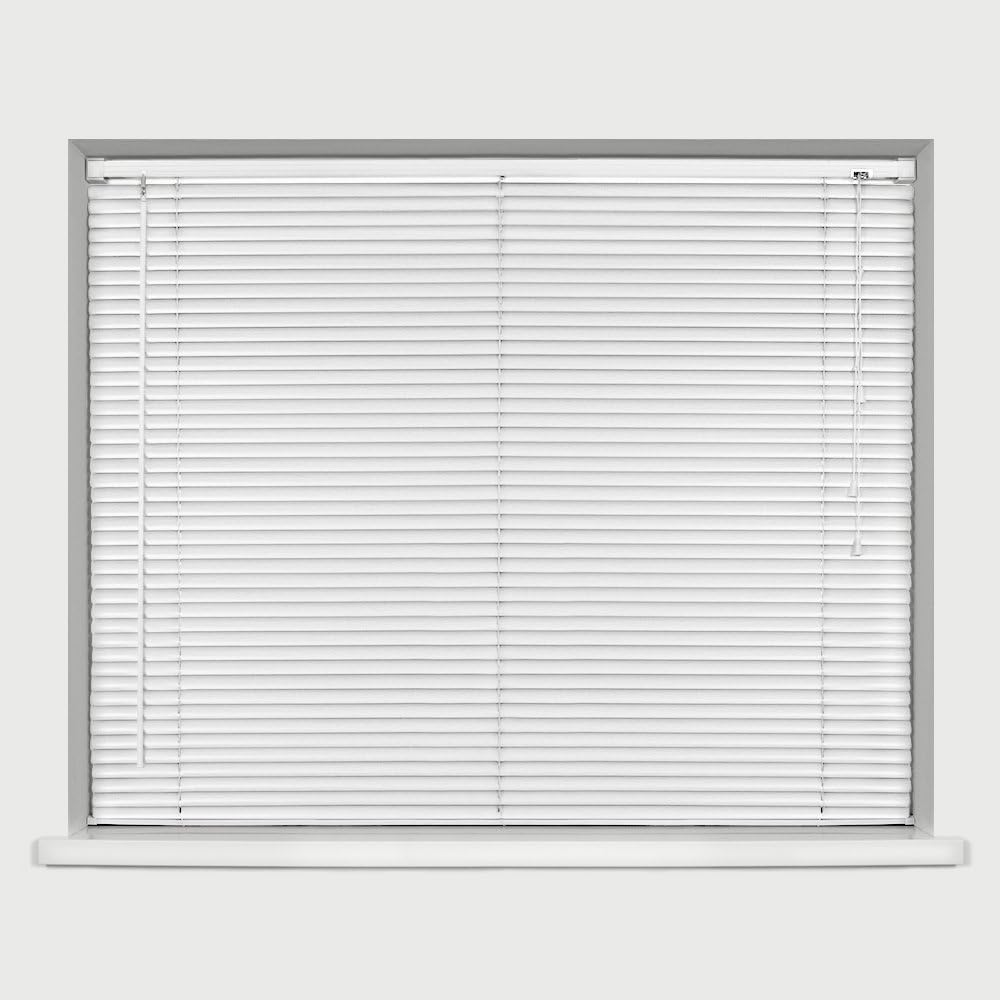 PVC Venetian Blinds 45 cm (larghezza) x 150 cm (lunghezza) bianco