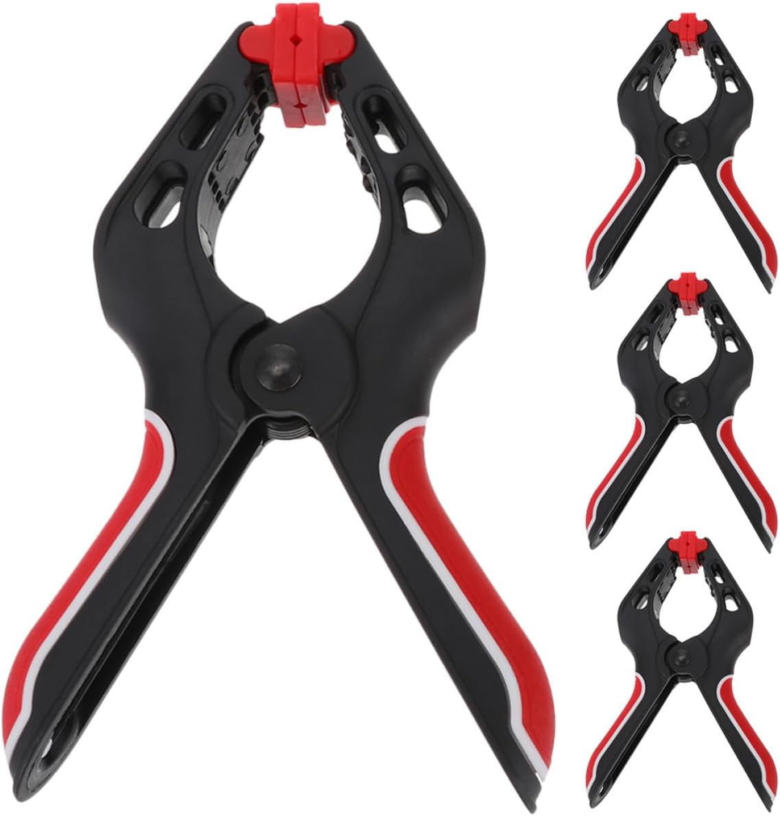 Luxshiny 4pcs A-style Durable Spring Clamps Woodworking Fixing Clips Carpentry Spring Clips Heavy-duty 6-inch Multi-function Hand Tool for Workshop and Crafts