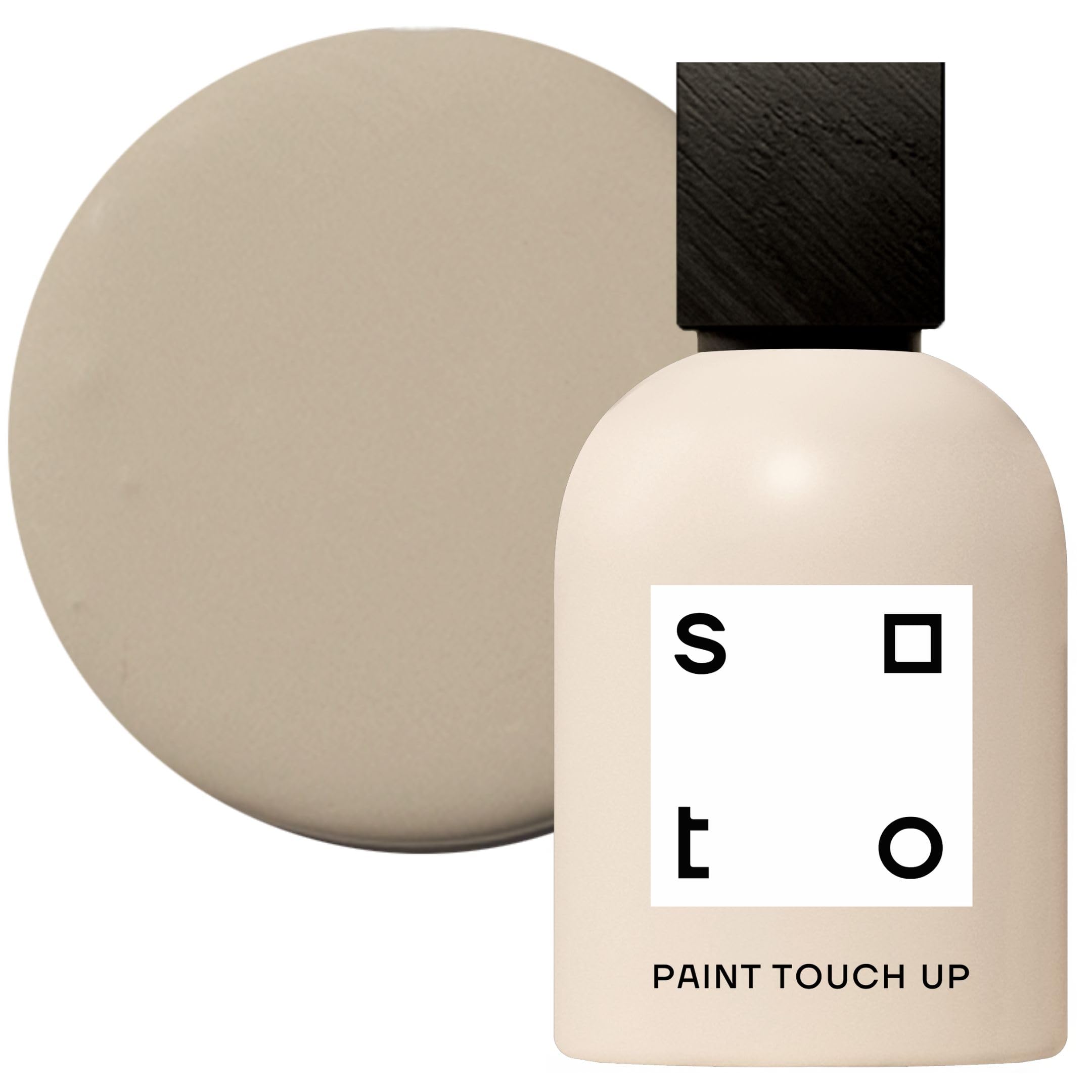 soto Paint Touch UP (Interior/Exterior) - Non-Toxic Interior Scratch + Scuff Repair: Wall, cabinets, Trim + molding, Furniture, Windows (Size: 1 fl oz, Sheen: Matte, Color: No. 09 Historic Beige)