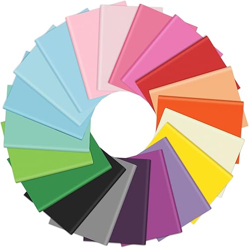 Bouiexye 120 hojas de 20 hojas de papel de seda multicolor, papel de seda arcoíris, envoltura de regalo a granel para manualidades, manualidades,