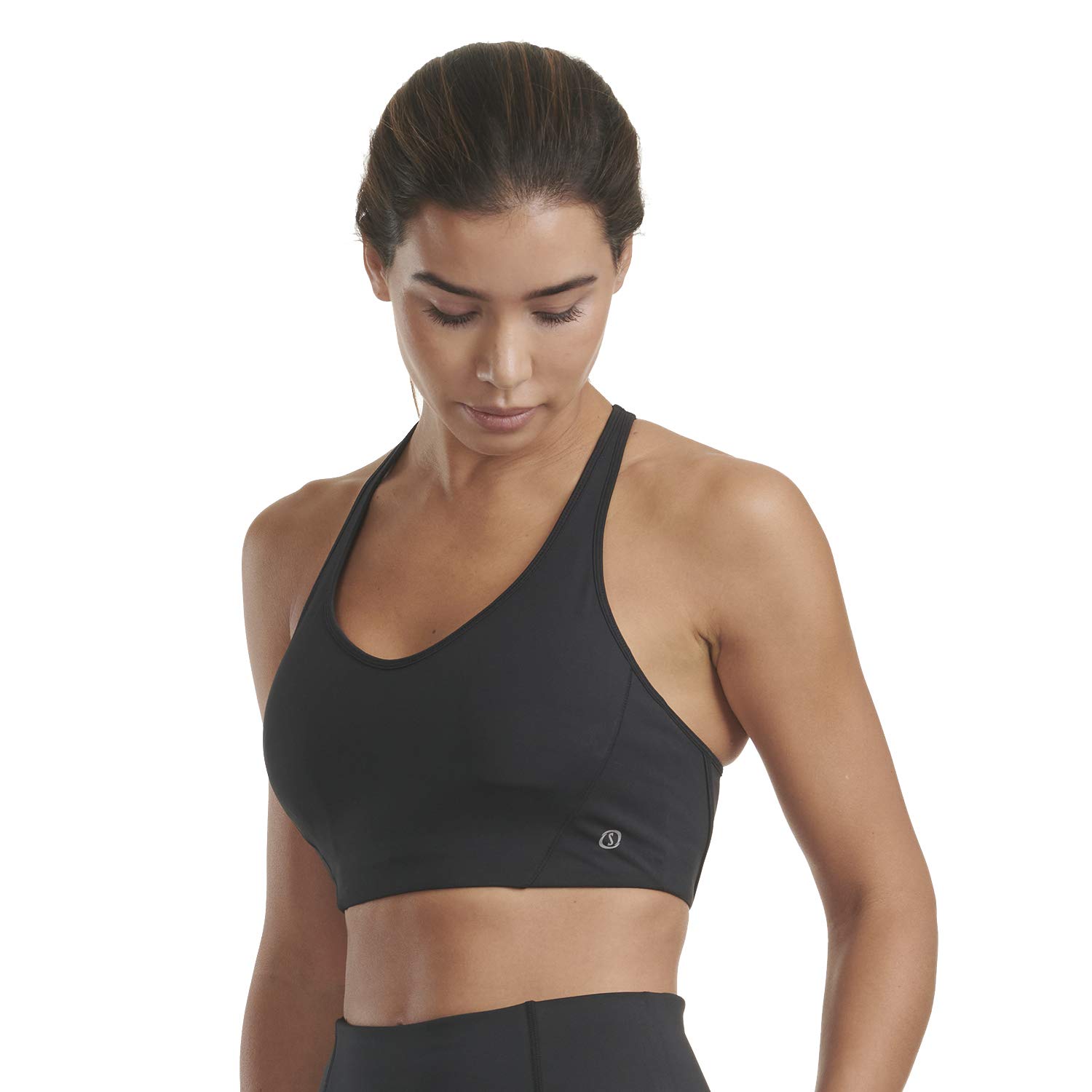 Spalding Activewear Crossback Sports Bra, Regular & Plus Size Sujetador Deportivo para Mujer